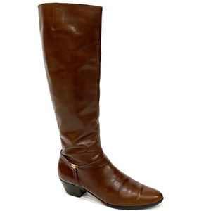 VINTAGE SALVATORE FERRAGAMO Brown Knee High Boots Size 6.5